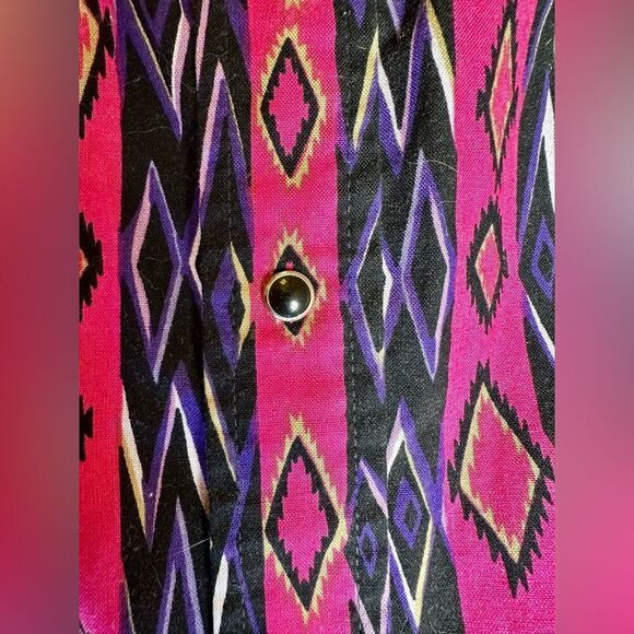 Panhandle Slim Pink and Blue Button Down Shirt - Picture 8 of 15